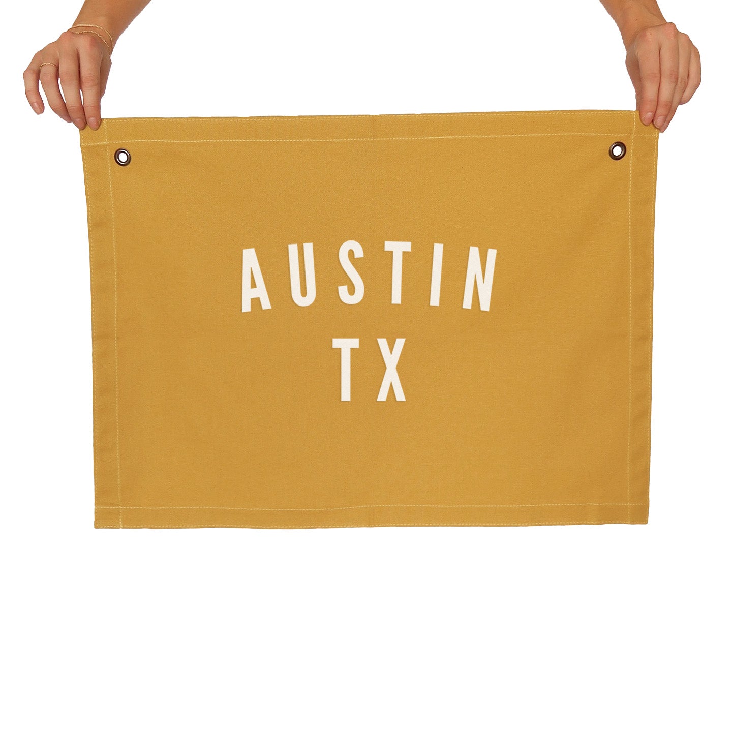 Austin TX Large Canvas Flag