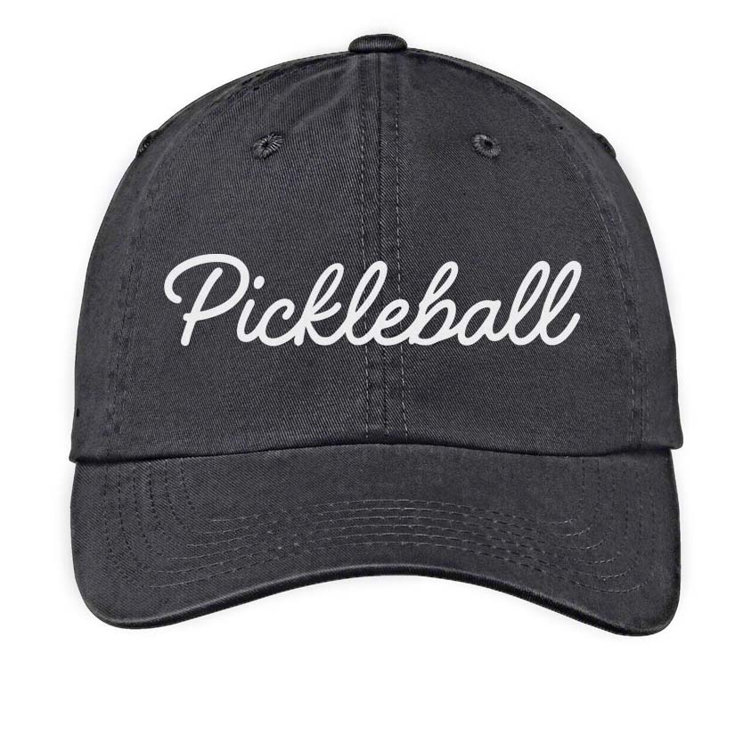 Pickleball cursive Baseball Cap