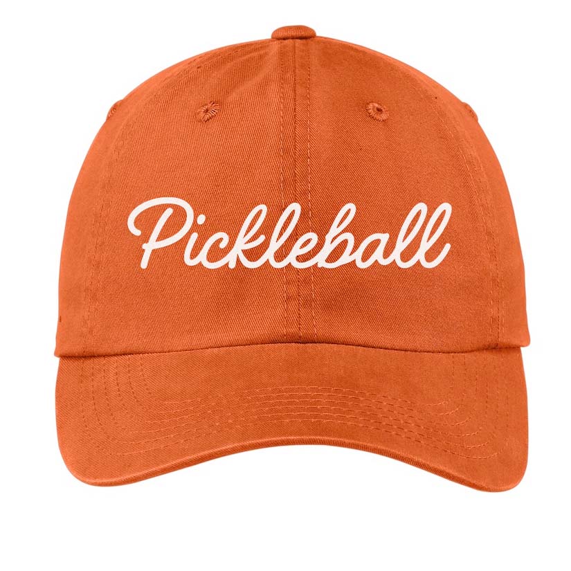 Pickleball cursive Baseball Cap