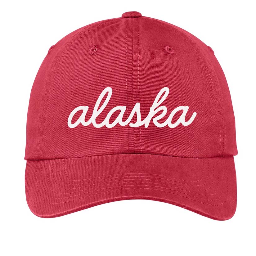 Alaska Cursive Baseball Cap