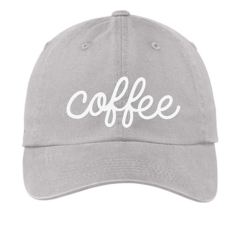 Coffee Cursive Baseball Cap