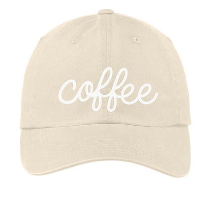 Coffee Cursive Baseball Cap