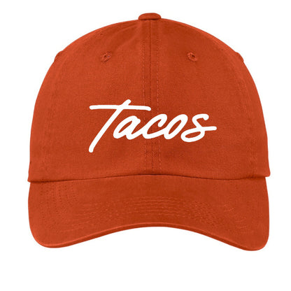 Tacos Cursive Baseball Cap