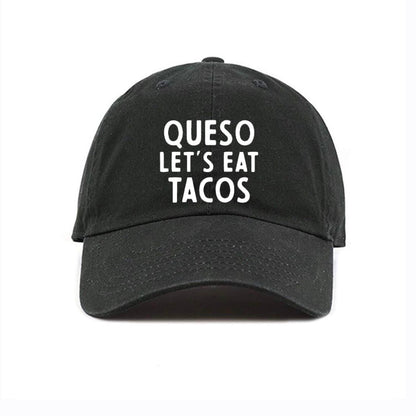 Queso Let's Eat Tacos Kids Baseball Cap