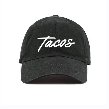 Tacos Cursive Kids Baseball Cap