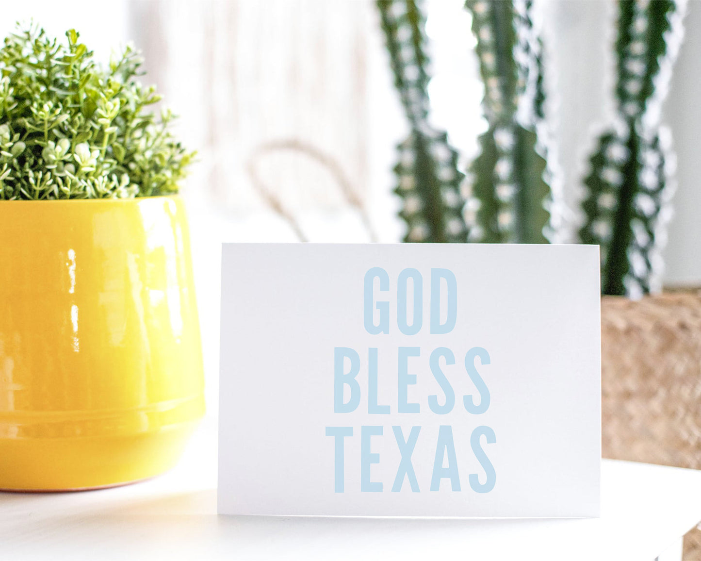 God Bless Texas Greeting Card