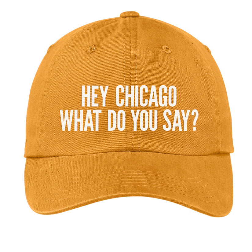 Hey Chicago Baseball Cap
