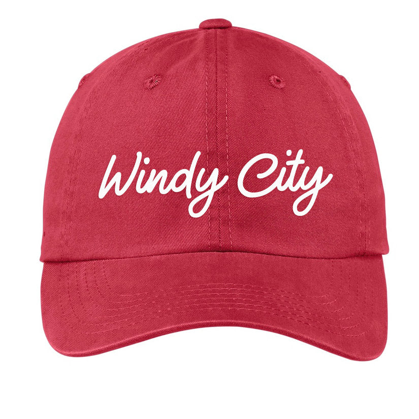 Windy City Baseball Cap Berry Red