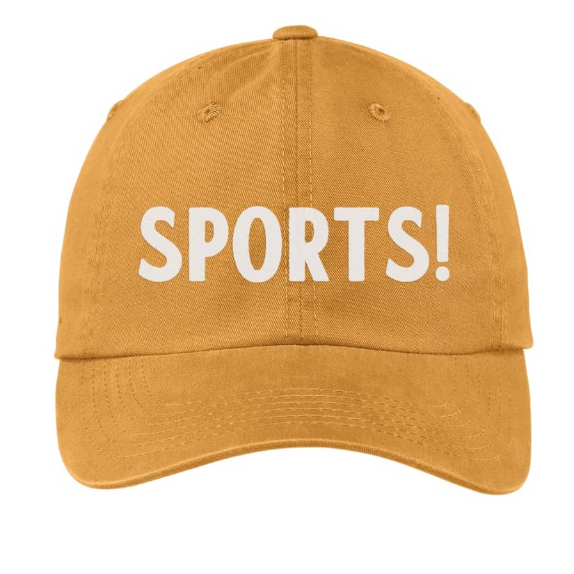 Sports! Baseball Cap Yellow