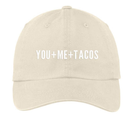 You + Me + Tacos Baseball Cap
