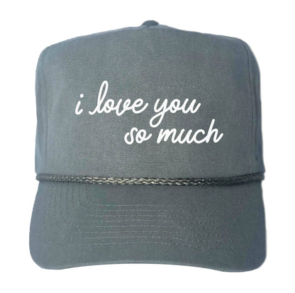 I Love You So Much Canvas Trucker