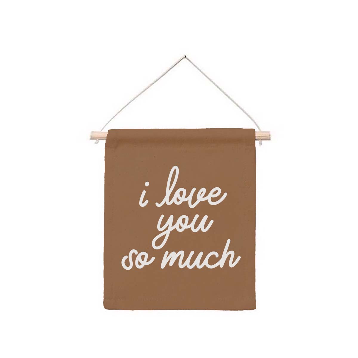 I Love You So Much Hanging Canvas Banner