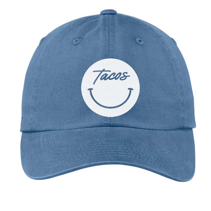 Tacos Cursive Smile Baseball Cap