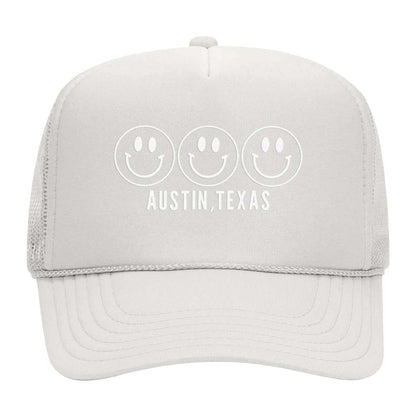 Smile Austin TX Foam Snapback