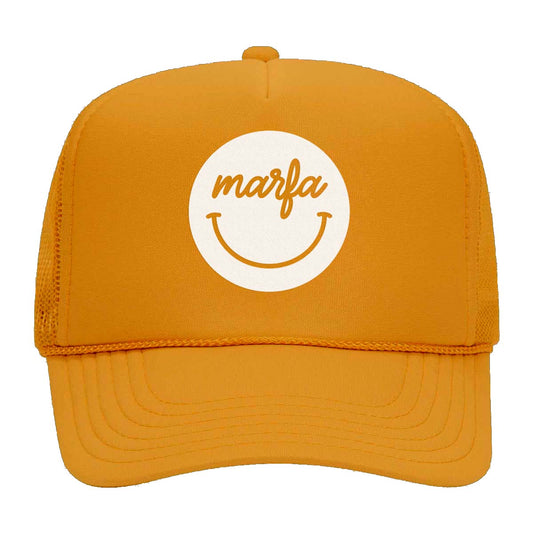 Marfa Cursive Smile Foam Snapback